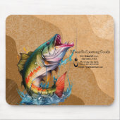 Herausragende Werbeartikel für das Logo von Fisch Mousepad (Vorne)