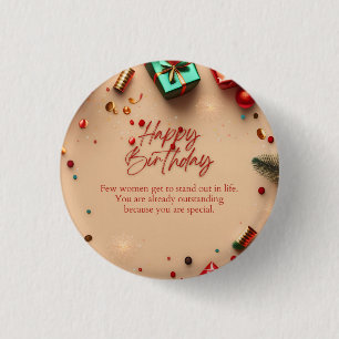 Herausragender Frauen-Geburtstag Button