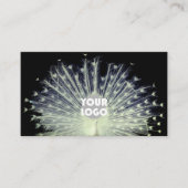 Herausragendes Beautifule Peacock Foto-Logo auf Sc Visitenkarte (Vorderseite)