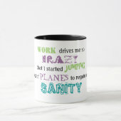 Herausspringen der Flugzeug-Tasse Tasse (Zentrum)