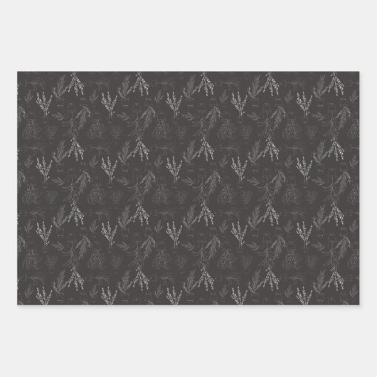 Herb Basil Thyme Pflanze Gardener Geschenkpapier Set (Vorderseite)