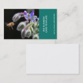 Herb-Blume Fotografie Honey Bee Visitenkarte (Vorne/Hinten)