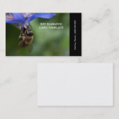Herb-Blume Frühlingsfotografie Biene Visitenkarte (Vorne/Hinten)