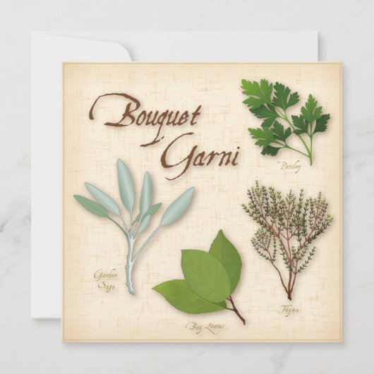 Herb Bouquet Card (Vorderseite)