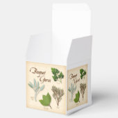 Herb Bouquet Favor Box Geschenkschachtel (Geöffnet)
