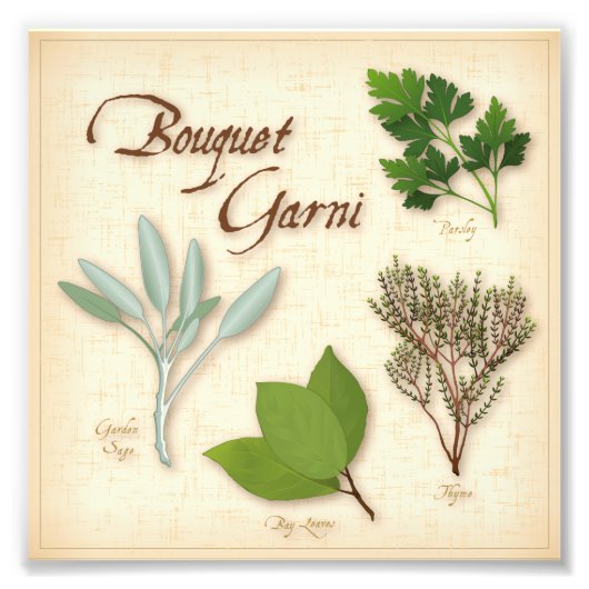 Herb Bouquet Foto Print (Vorne)