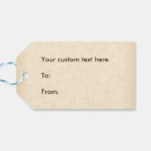 Herb Bouquet Geschenk Tag Geschenkanhänger (Rückseite Horizontal)