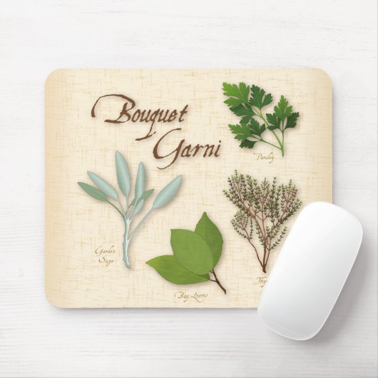 Herb Bouquet Mouse Pad Mousepad (Mit Mouse)