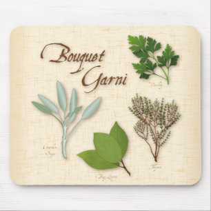 Herb Bouquet Mouse Pad Mousepad