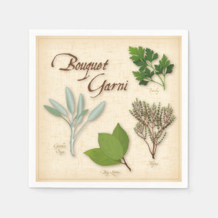 Herb Bouquet Napkins Serviette