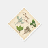 Herb Bouquet Napkins Serviette (Ecke)