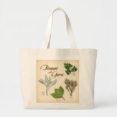 Herb Bouquet Tote Bag Jumbo Stoffbeutel (Vorne)