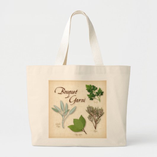 Herb Bouquet Tote Bag Jumbo Stoffbeutel (Vorne)