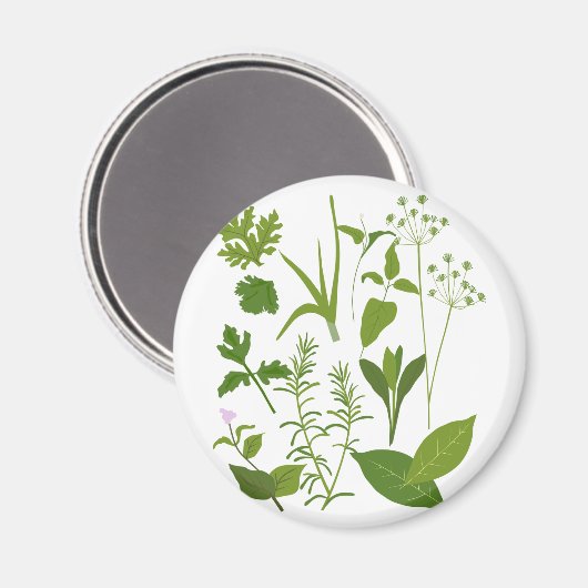 Herb Collection Magnet (Vorderseite/Rückseite)