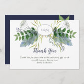 Herb Garden Danke-Card - Blue Green Dankeskarte (Vorne/Hinten)
