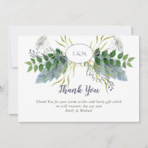 Herb Garden Danke-Card - Blue Green