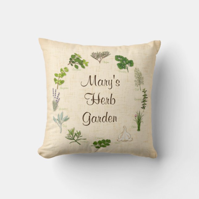 Herb Garden Dreams Pillow Kissen (Vorderseite)