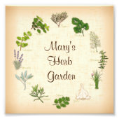 Herb Garden Foto Print (Vorne)