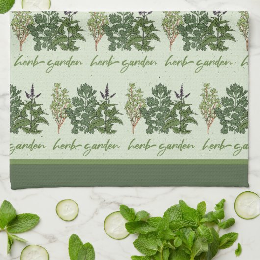 Herb Garden Geschirrtuch (Gefaltet)