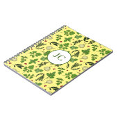 Herb Garden Küche Kulinarisches Mustertuch Notizblock (Linke Seite)