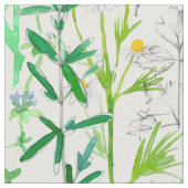 Herb Garden Pflanze Chamomile Bee Balm Rosemary Stoff (Nahaufnahme)