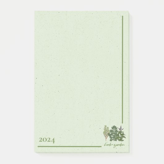 Herb Garden Post-it Klebezettel (Vorderseite)