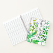 Herb Garden Record Botanisches Sketchbook Notizblock (Innenseite)
