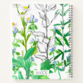 Herb Garden Record Botanisches Sketchbook Notizblock (Rückseite)