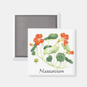 Herb Garden Series - Nasturtium Magnet (Vorderseite/Rückseite)