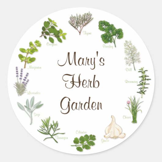 Herb Garden Stickers (Vorderseite)