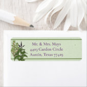 Herb Green Garden Return Address Label (Insitu)
