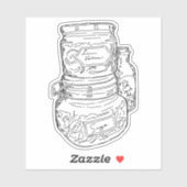 Herb Jars Aufkleber (Blatt)