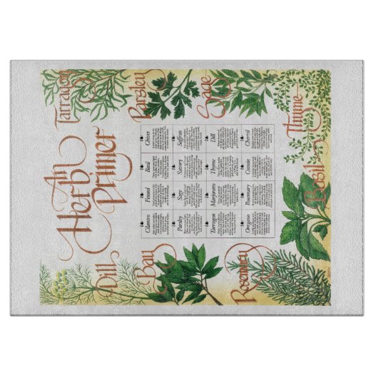 Herb Primer Schneidebrett (Vorderseite)