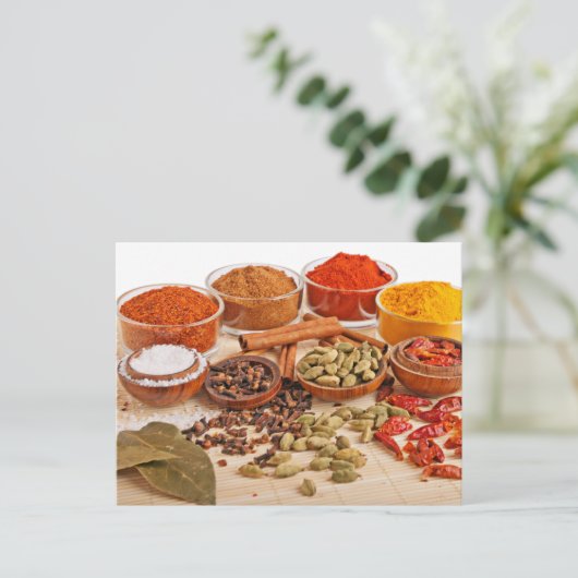 Herb Themed Postkarte (Stehend Vorderseite)