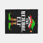 Herbal Elf Matching Family Group Christmas Party P Fleecedecke (Vorderseite (Horizontal))