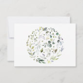 Herbal Greenerity UAWG Wedding Response Card RSVP Karte (Rückseite)