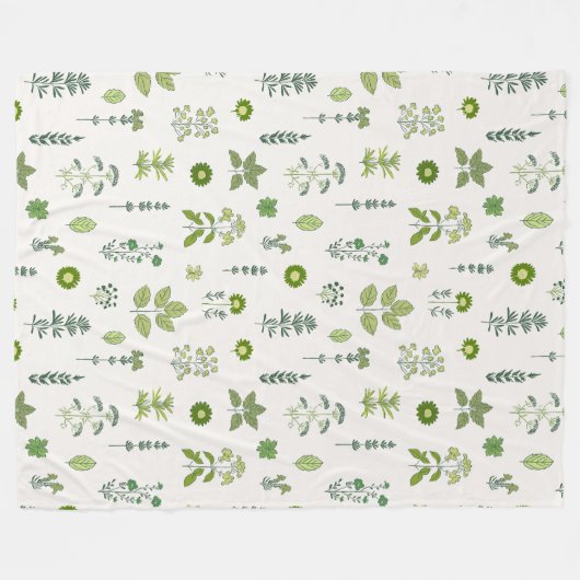 Herbal Harmony Fleecedecke (Vorderseite (Horizontal))