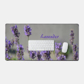 Herbal Lavender Fotografy Floral Grau Schreibtischunterlage (Tastatur & Maus)