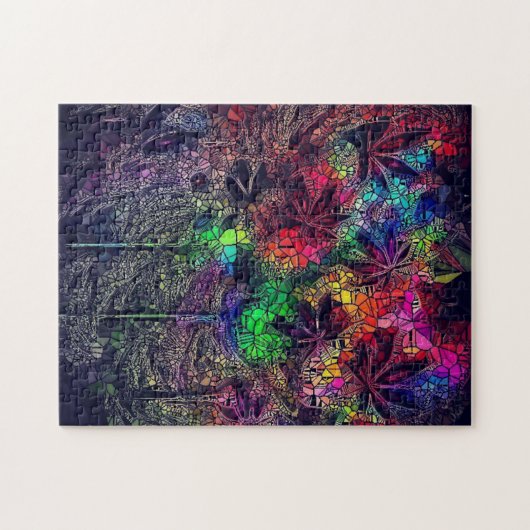 Herbal Mosaic Herz Puzzle (Horizontal)