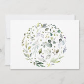 Herbal Nothing Extravagant nur Liebe Elopement Einladung (Rückseite)