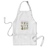 Herbal Stems Jars Custom Text Schürze (Vorne)