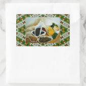 HERBAL TEATIME # 2 ~ Rectangle Envelope Sealer Rechteckiger Aufkleber (Tasche)