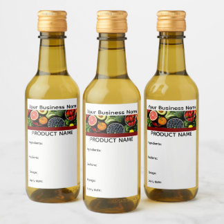 Herbal Tonic Label Weinetikett