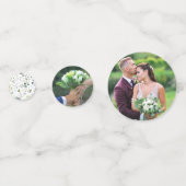 Herbal und Grüne Hochzeitsempfehlung Confetti Konfetti (Rückseiten)