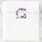 Herbal Valerian Blume Sleepy Time Blank Quadratischer Aufkleber (Tasche)