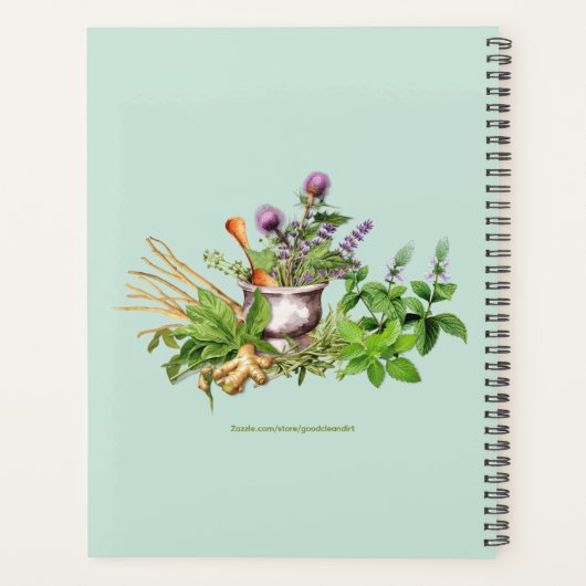 Herbalist Custom Planner Planer (Rückseite)