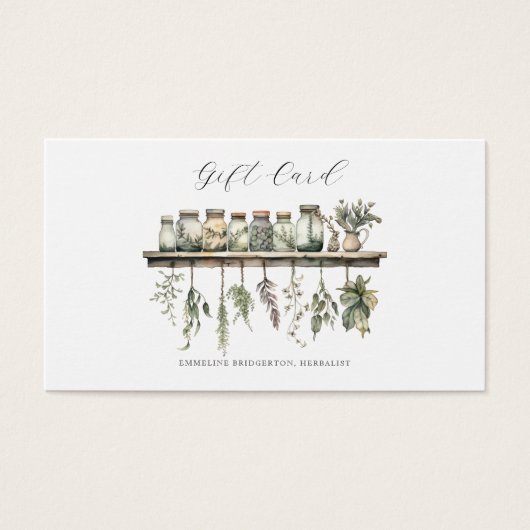 Herbalist Gift Certificate (Vorderseite)