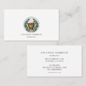 Herbalist Illustriert Mortar Pestle Visitenkarte (Vorne/Hinten)