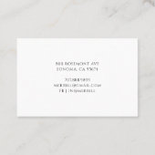 Herbalist Natural Medicine Mortar Pestle Visitenkarte (Rückseite)