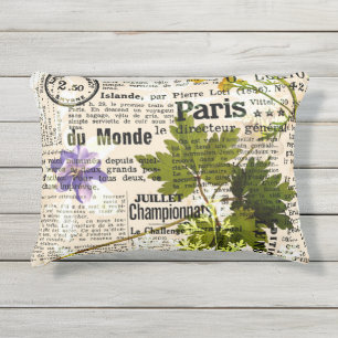 Herbarium Outdoor Accent Pillow 16" x 12" Kissen Für Draußen
